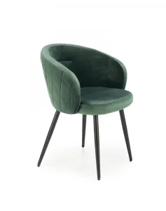 HALMAR Designová židle Dasha tmavě zelená