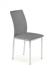 Židle K137 kov/eko kůže šedá 40x49x88