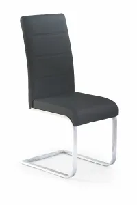 Židle K85 kov/eko kůže černá 42x56x100