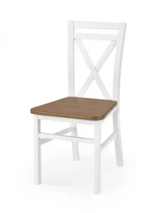 Židle Dariusz 2 dřevo/MDF bílá/olše 45x49x90
