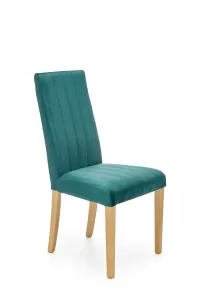 HALMAR Jídelní židle Marty III dub medový/tmavě zelená