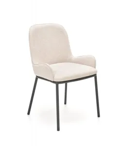 Židle K481 látka/kov béžová 54x60x83