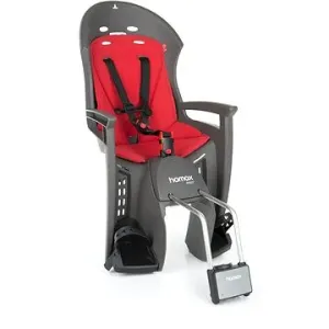 dětská sedačka HAMAX SMILEY s uzamykatelným zámkem - šedá/červená