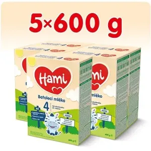 Hami Batolecí kojenecké mléko 24m+ (5× 600 g)