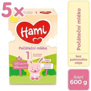 Hami Počáteční kojenecké mléko 0m+ (5× 600 g)