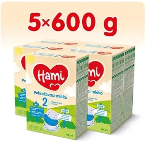 Hami Pokračovací kojenecké mléko 6m+ (5× 600 g)