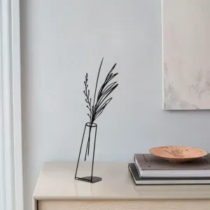 Hanah Home Kovová dekorace Flowerpot V 50 cm černá