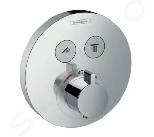 HANSGROHE Shower Select Termostatická baterie pod omítku pro 2 spotřebiče, chrom 15743000