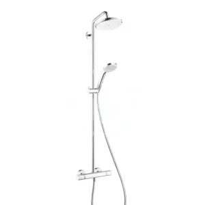 HANSGROHE Croma 220 Sprchový set Showerpipe s termostatem, 220 mm, 4 proudy, chrom 27185000