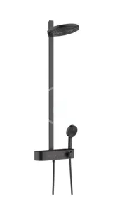 HANSGROHE Pulsify S Sprchový set s termostatem, průměr 26 cm, 3 proudy, EcoSmart, matná černá 24241670