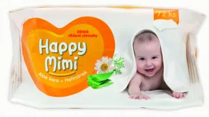 Happy Mimi ubrousky jemné 72 ks #605482