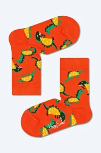 Dětské ponožky Happy Socks Tacosaurus oranžová barva, Skarpetki Happy Socks Tacosaurus KTAS01-2900