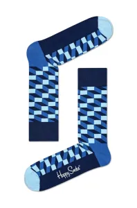 Happy Socks Filled Optic Ponožky Modrá