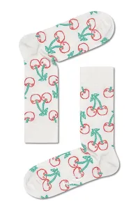 Ponožky Happy Socks Cherry dámské, bílá barva