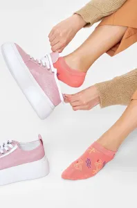 Ponožky Happy Socks dámské, oranžová barva