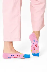 Ponožky Happy Socks dámské, růžová barva #4689343