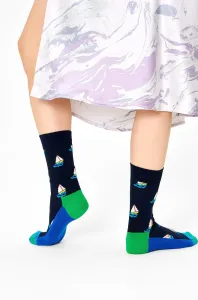 Ponožky Happy Socks dámské, tmavomodrá barva #4689300