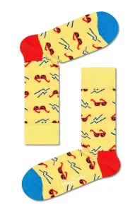 Ponožky Happy Socks dámské, žlutá barva #1983439