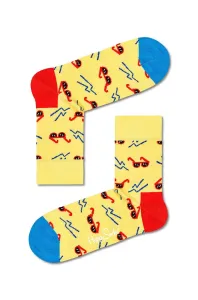 Ponožky Happy Socks dámské, žlutá barva #1983445