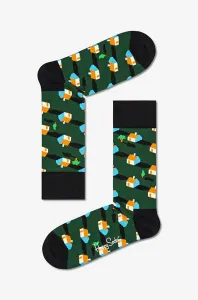 Ponožky Happy Socks Neighbours zelená barva, NHB01-7500