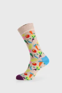 Happy Socks Veggie Ponožky Béžová Vícebarevná
