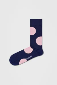 Ponožky ze směsi vlny Happy Socks tmavomodrá barva