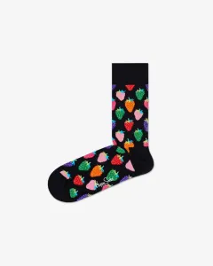 Happy Socks Strawberry Ponožky Černá Vícebarevná
