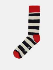 Happy Socks Stripe Ponožky Bílá