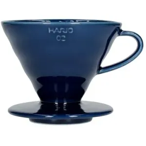 Hario Dripper V60-02, keramický, indigo modrá