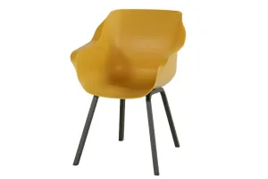 Sophie Element Zahradní Jídelní Židle s područkami - žlutá