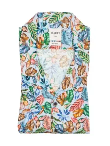 Nadměrná velikost: Haupt, Košile s krátkým rukávem ze směsi lnu s potiskem listů Vícebarevné #4455787