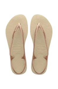 Sandály Havaianas dámské, béžová barva #1950185