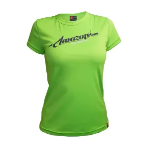 HAVEN Cyklistický dres s krátkým rukávem - AMAZON SHORT - zelená/fialová L