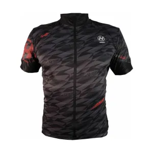 HAVEN Cyklistický dres s krátkým rukávem - SKINFIT - černá/červená 3XL