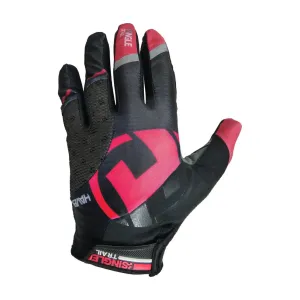 HAVEN Cyklistické rukavice dlouhoprsté - SINGLETRAIL LONG - černá/růžová S