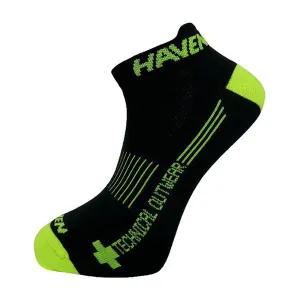 HAVEN Cyklistické ponožky kotníkové - SNAKE SILVER NEO - žlutá/černá 44-46 #4601122