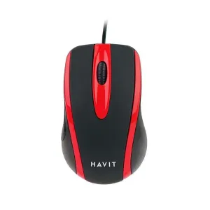 Univerzální myš Havit MS753 (černá/červená)