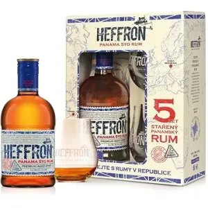 Heffron Panama Rum 5Y 0,5l 38% + 2x sklo GB