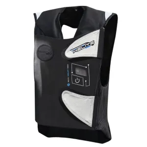 Závodní airbagová vesta Helite e-GP Air, elektronická  černo-bílá  XL rozšířená
