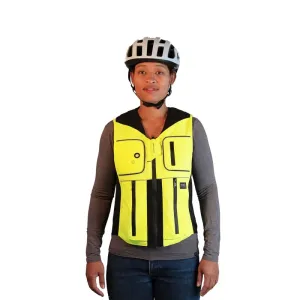 Airbagová vesta pro cyklisty Helite B'Safe, elektronická  zeleno-žlutá  S