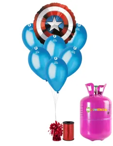 HeliumKing Helium párty set - Kapitán Amerika