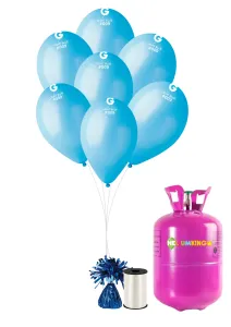 HeliumKing Helium párty set s modrými balónky 20 ks