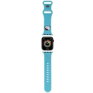Hello Kitty Silikonový řemínek Kitty Head pro Apple Watch 38/40/41 mm - modrý