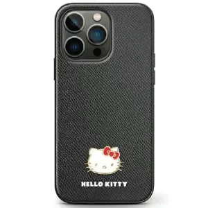 Pouzdro Hello Kitty Metal Logo Kitty Head pro Samsung Galaxy Z Flip 5 - černé