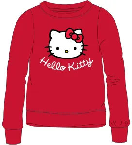 Hello Kitty - licence Dívčí velurová mikina - Hello Kitty 52182356, červená Barva: Červená, Velikost: 116