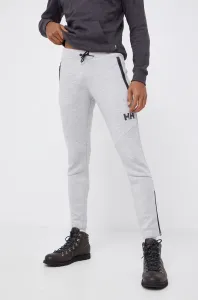 Kalhoty Helly Hansen pánské, šedá barva, hladké #1962042