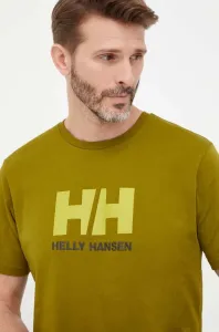 Tričko Helly Hansen HH LOGO T-SHIRT bílá barva, s aplikací, 33979 #5547730