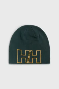 Čepice Helly Hansen zelená barva, z tenké pleteniny