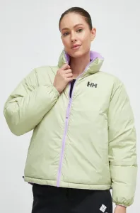 Oboustranná bunda Helly Hansen dámská, fialová barva, zimní, oversize #6110847