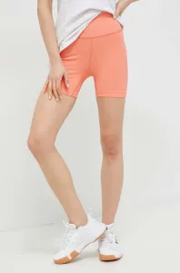 Sportovní šortky Helly Hansen Allure dámské, oranžová barva, hladké, high waist